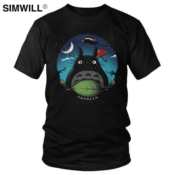 

уникальные моды мой сосед тоторо t-shirt men streetwear миядзаки хаяо t shirt коротким рукавом хлопок повседневный anime тис одежда