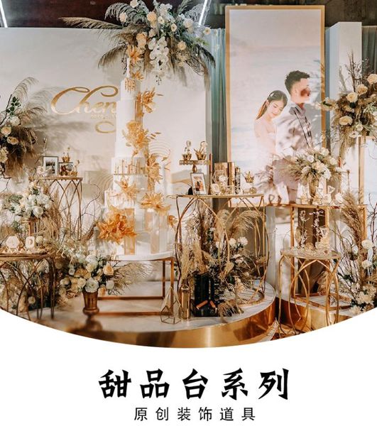 

metal dessert table cake stand wedding display flower holders party props 5 pcs/lot