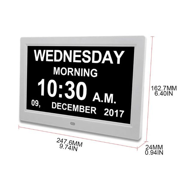 

10.1 inch 1024x600 rgb digital clock calendar with date reminder