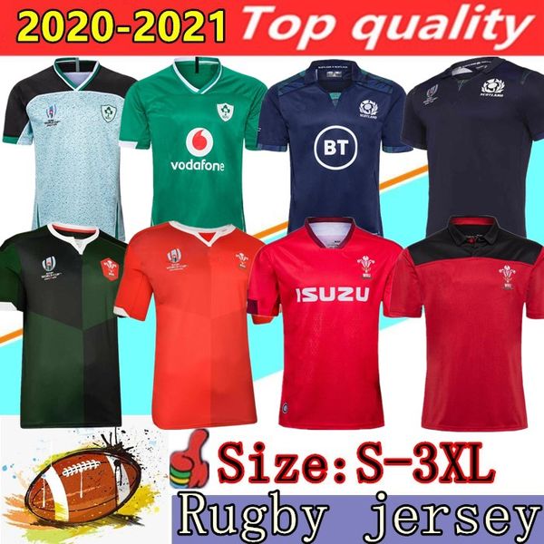 

2020 rugby wales red green jerseys 19 20 world cup scotland ireland men rugby shirt 2021 rugby shirts size:s-3xl, Black;gray