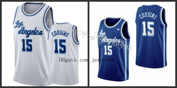

los angeles laker men #15 demarcus cousins red nba red men jersey, Black