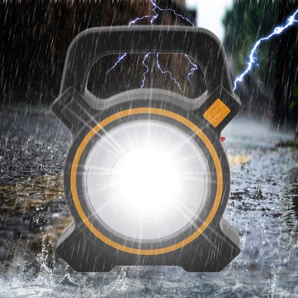 

usb charging solar powered rechargeable cob camping tents light handled inspection outdoor hiking lantern emergency night lamp