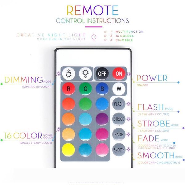 

16 color changing by remote controller cute sheep design 3d led night light fort nite nightlight