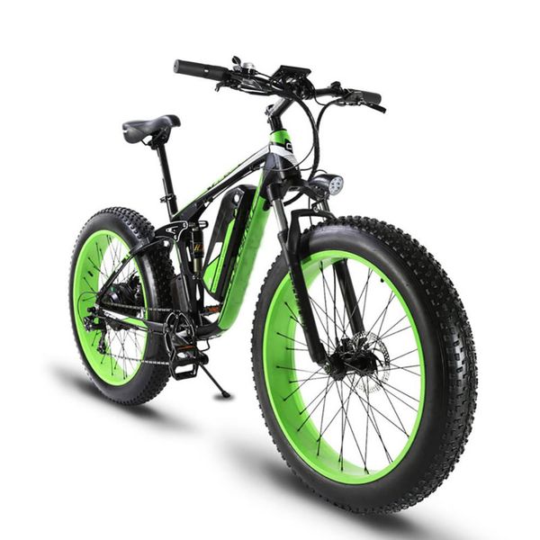 

electric vehicle 48v500w all terrain bicycle aluminum alloy mountain bike 26 inch 21 speed mountain bike, Silver;blue