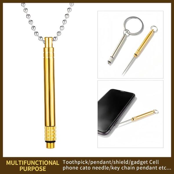 

personality stainless steel key necklace creativity multifunctional portable gadget key chain 2020 new vp958, Silver