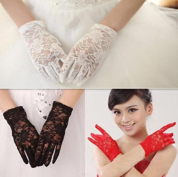 

finger for fit wedding lace gloves party women banquet wedding fashion full bridal gloves print party 2016 dress lady whole2019 vjeul, Blue;gray