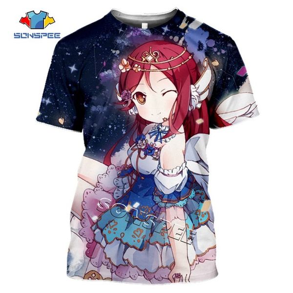 

men anime loli girl love live 3d print shirts comics anime hippie men clothing