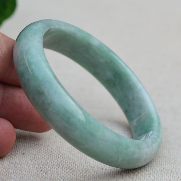 

certificate) natural a grade jadeite jades stone bangles bracelets light green bracelets gift for women jades stone jewelry, Black