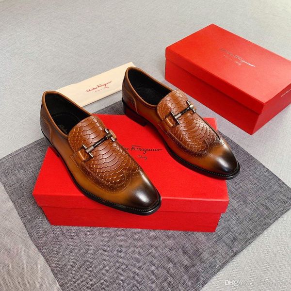 

men's leather leather shoes, high-quality fashion wild leather shoes, banquet dress shoesas, Red;white