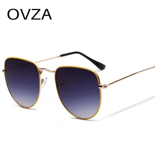 

ovza half round sunglasses women brand designer 2020 new super thin frames sunglass male s1017, White;black