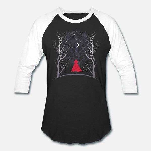 

red hood and wolf t shirt men customize 100% cotton round neck fit fit new style summer slim shirt