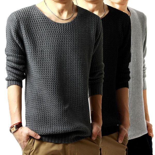 

men's sweaters autumn winter men fashion thick warm casual must have, White;black