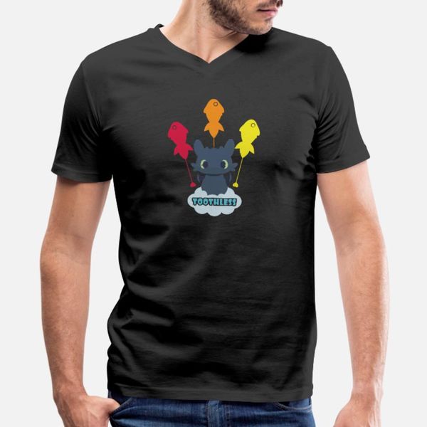 

toothless t shirt men designer short sleeve euro size s-3xl leisure loose building summer style pattern shirt