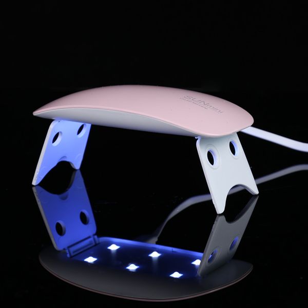 

nail dryers 6w mini white uv led dryer gel polish machine usb curing art tools