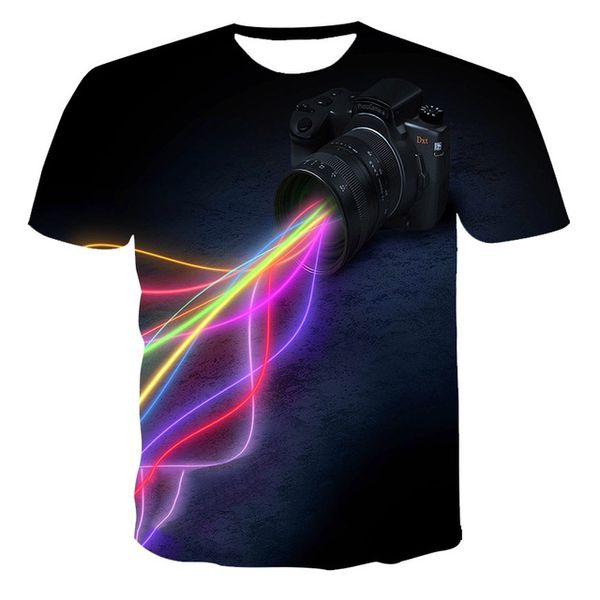 

summer new creativity skull print the 3d print shirts funny kawaii kawaii men clothing