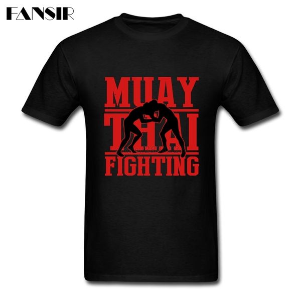 

muay thai fighting men t-shirts normal t shirt men man's short sleeve cotton custom over size clothing for group