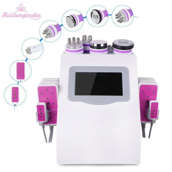 La cellulite grassa di cavitazione ultrasonica LED 6 in 1 rimuove la macchina dimagrante di perdita di peso di cavitazione facciale ultrasonica