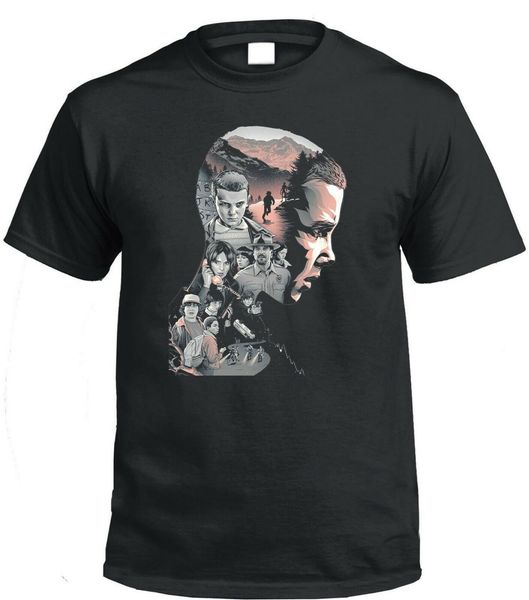 

stranger t shirt netlfix hawkins retro things tv show upside down