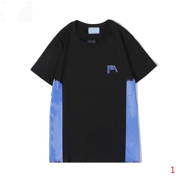

20s mens t shirts summer tee fashion striped side short sleeve shirt for men wholesale size -2xl, White;black