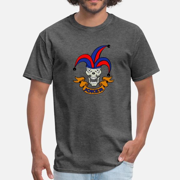 

skull joker t shirt men personalized tee shirt s-3xl gents cute funny spring novelty shirt, White;black