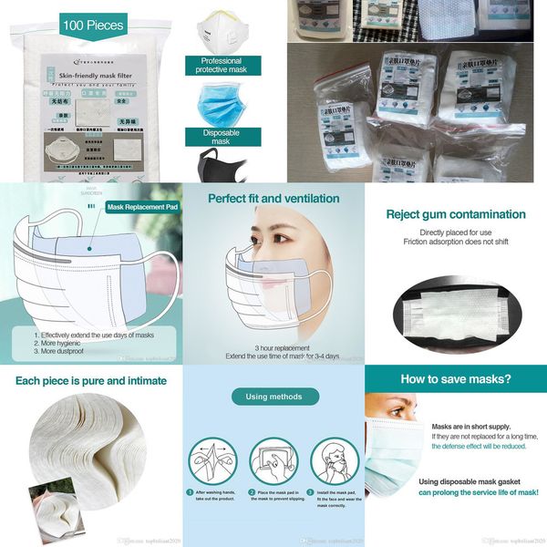 

stock disposable mask filter us anti haze face mouth mask replaceable filter-slice disposable mask non-woven ljyfs80001