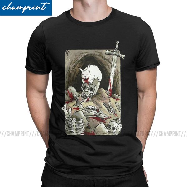 

villain clans rabbit of caerbannog t shirt men's vintage t-shirt monty python and the holy grail black knight tee shirt