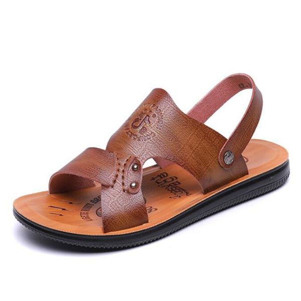 

new men shoes, sandals, comfortable, breathable, lightweight, casual, non-slip, wear-resistant design, fashion men shoes, Black