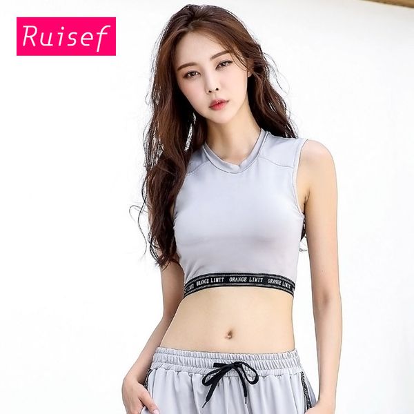 

yoga tank running vest black gray purple gym fitness padded crop sleeveless sport t-shirts women t shirts sport jerseys, White;red