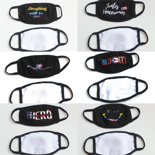 

hero every will be ok face masks reusable black cotton mascarilla fashion cycling respirator child washable breathable 2 4jt c2