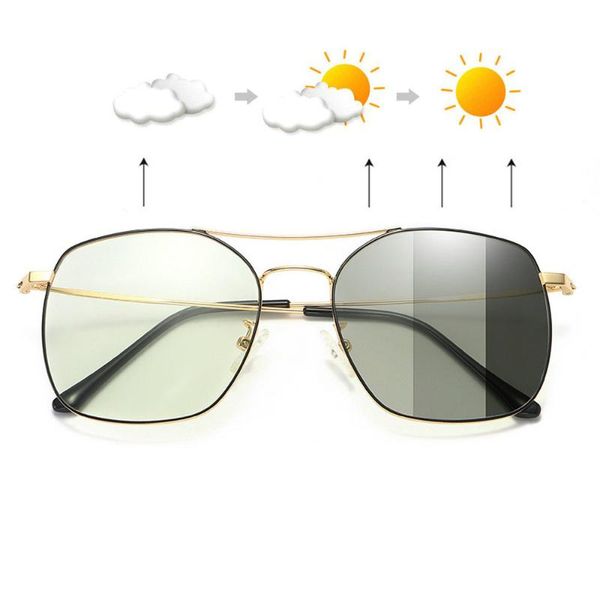 

outdoor pchromic multifocal reading glasses female round progressive bifocal presbyopic glasses for men women uv400 nx, White;black
