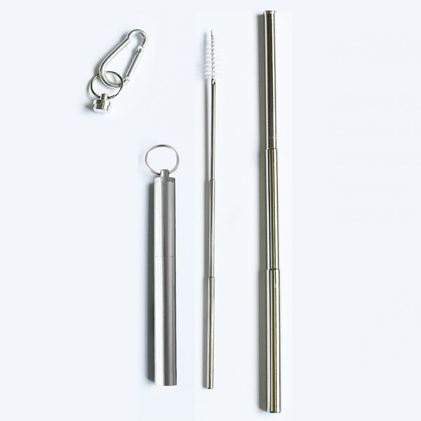 

солома набор складной из нержавеющей стали брелок туризм отдых карабин главная