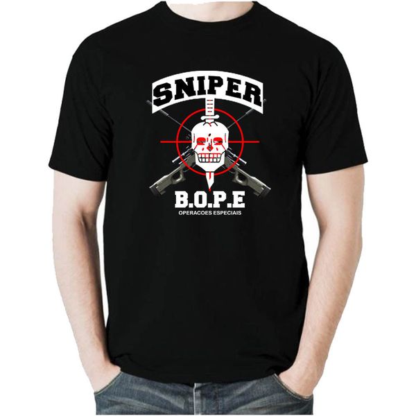 

bope sniper millitary ellite полицейские черная тенниска 100% хлопок графического тройник harajuku тенниска стрит