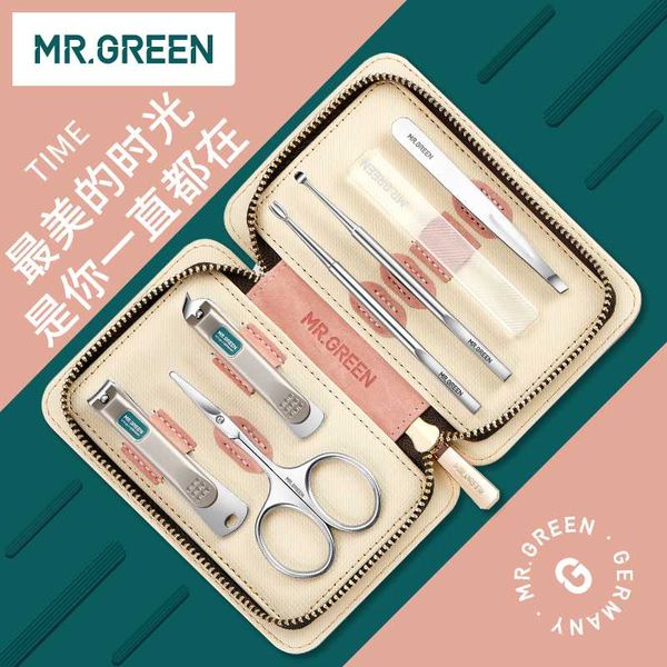 

nail art kits mr.green clipper set ear pick oblique mouth and nose scissors tools