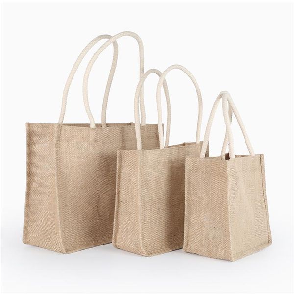 

handmade linen jute handbag for women feminine totes bag shopping bag for women 2019 bolso mujer