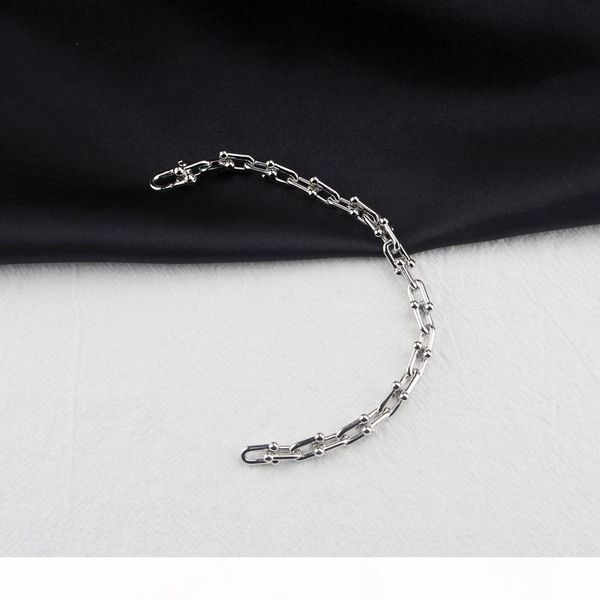 

gold bracelet for women u shape chain designer jewelry luxury titanium steel bracelets on sale, Golden;silver