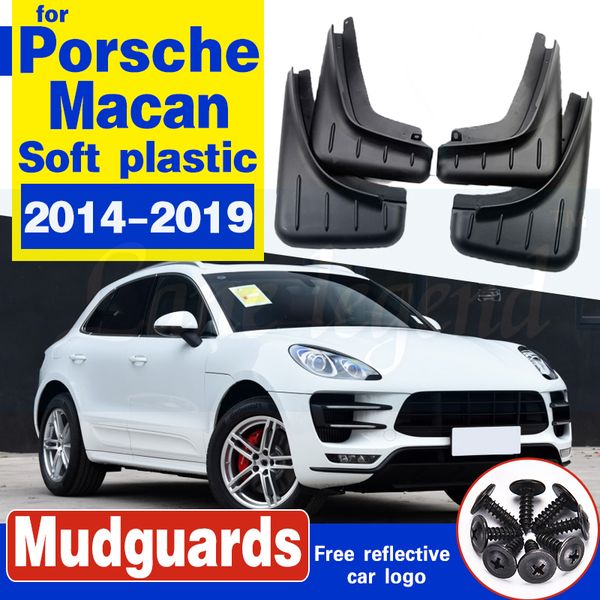 

front rear mudflap for porsche macan 2014~2019 car fender mud flaps guard splash flap mudguards accessories 2015 2016 2017 2018