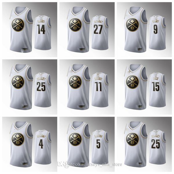 

2020 DenverNuggetsMen McRae White Basketball Jersey Jamal MurrayNikolaJokic Paul Millsap Will Barton Porter Jr, Color1