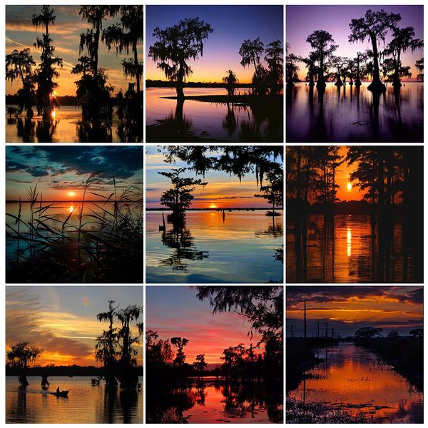 

2020 фото пользовательского 5d закат пейзажа алмазы картина полной дрель круглого homefun крест алмазной мозаика алмазные вышивки