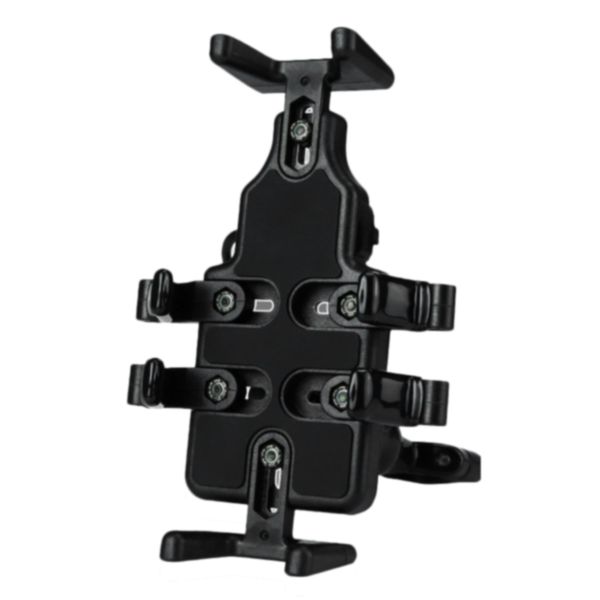 

universal black motorcycle usb charger mobile phone holder stand bracket motorcycle navigation bracket