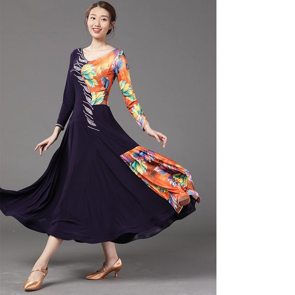 

ballroom dancing swing dress performance ballroom dance dress new waltz costume modern dance- lxt2000, Black;red