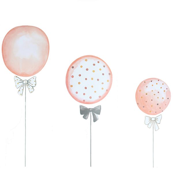 

3шт наклейки стены гостиной украшения симпатичные пвх мультфильм шар дети спальня