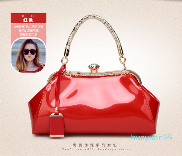 

new- patent leather shoulder diagonal shoulder bag