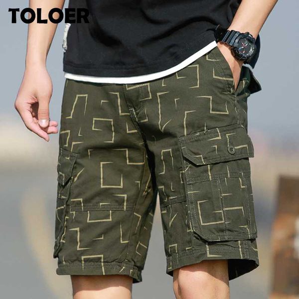 

men's shorts cargo men 2021 summer army tactical homme casual solid multi-pocket male plus size, White;black