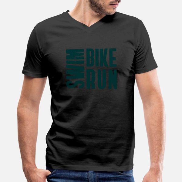 

triathlon swim bike run t shirt men personalized tee shirt o neck famous comfortable spring letter shirt
