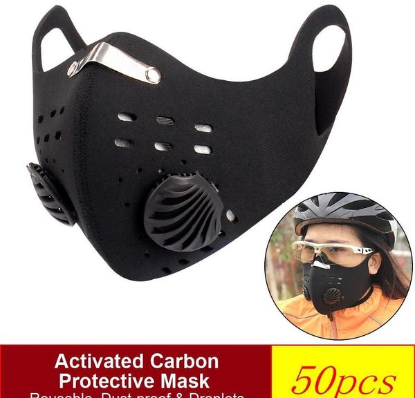 

dust activated fy9038 road with training running masks bike cycling reusable protective carbon face anti-pollution sport pm2.5 uy2008 yocic