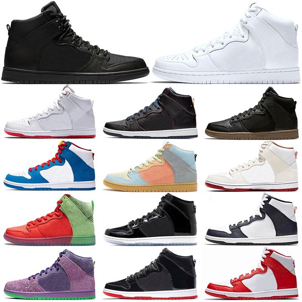 

dunk высокие мужчины женщины кроссовки мужские тренеры doraemon клубничный от кашля фиолетовый skunk spectrum mulder team crimson спортивные, White;red