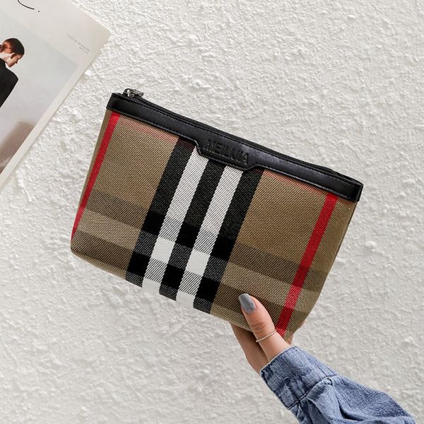 

2019 new plaid striped small cosmetic cosmetic korean style fashion all-match wash bag storage small bag portable xqhps