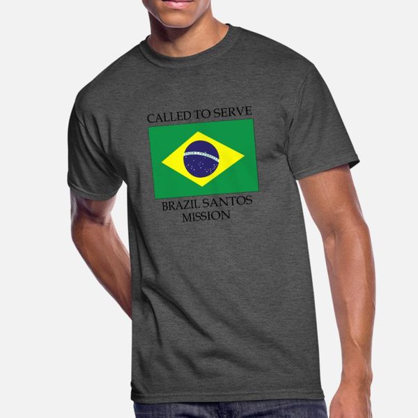 

brazil santos mission lds mission called to t shirt men anti-wrinkle 100% cotton o neck original anti-wrinkle basic spring autumn trend