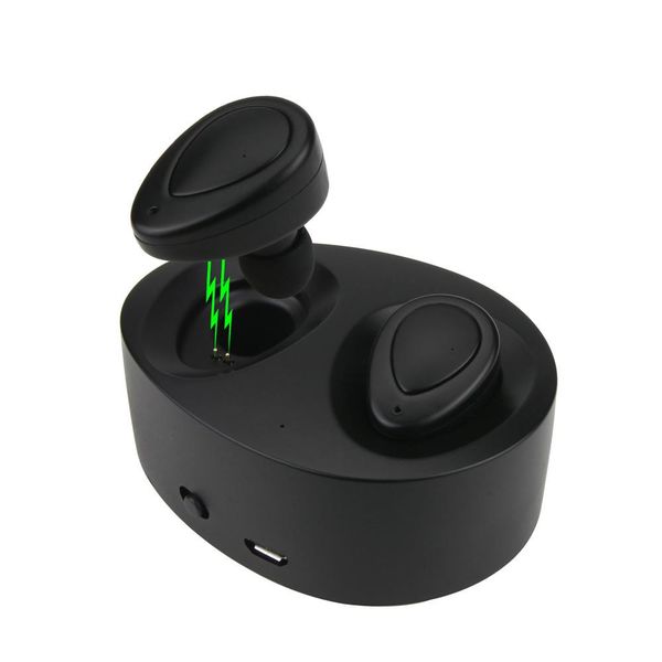 

cgjxstws k2 true wireless csr 4 .1 bluetooth earphones stereo headset bass mic double earbuds headphones with charging box dock 30pc /lot