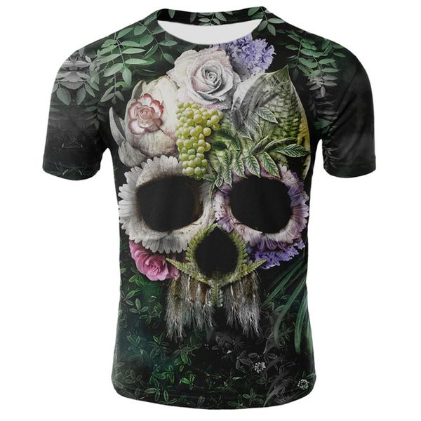 

mens skull punk style skull 3dt- men skull punisher 3d print shirts graphic kawaii kawaii men clothing